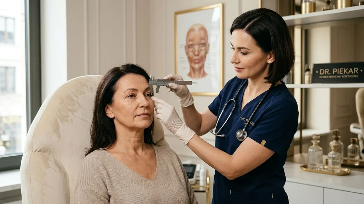 Analiza anatomii powiek przed zabiegiem blefaroplastyki w Klinice Dr. Piekar