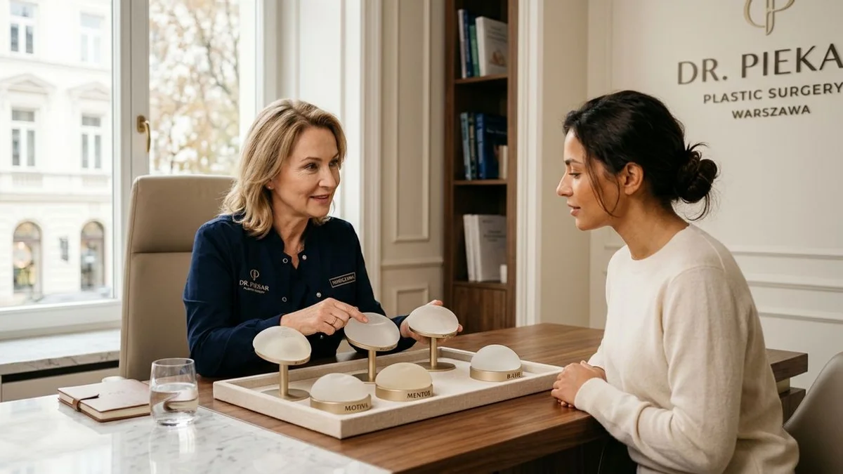 Premium implanty piersi — Motiva, Mentor, Polytech i B-Lite dostępne w Klinice Dr. Piekar